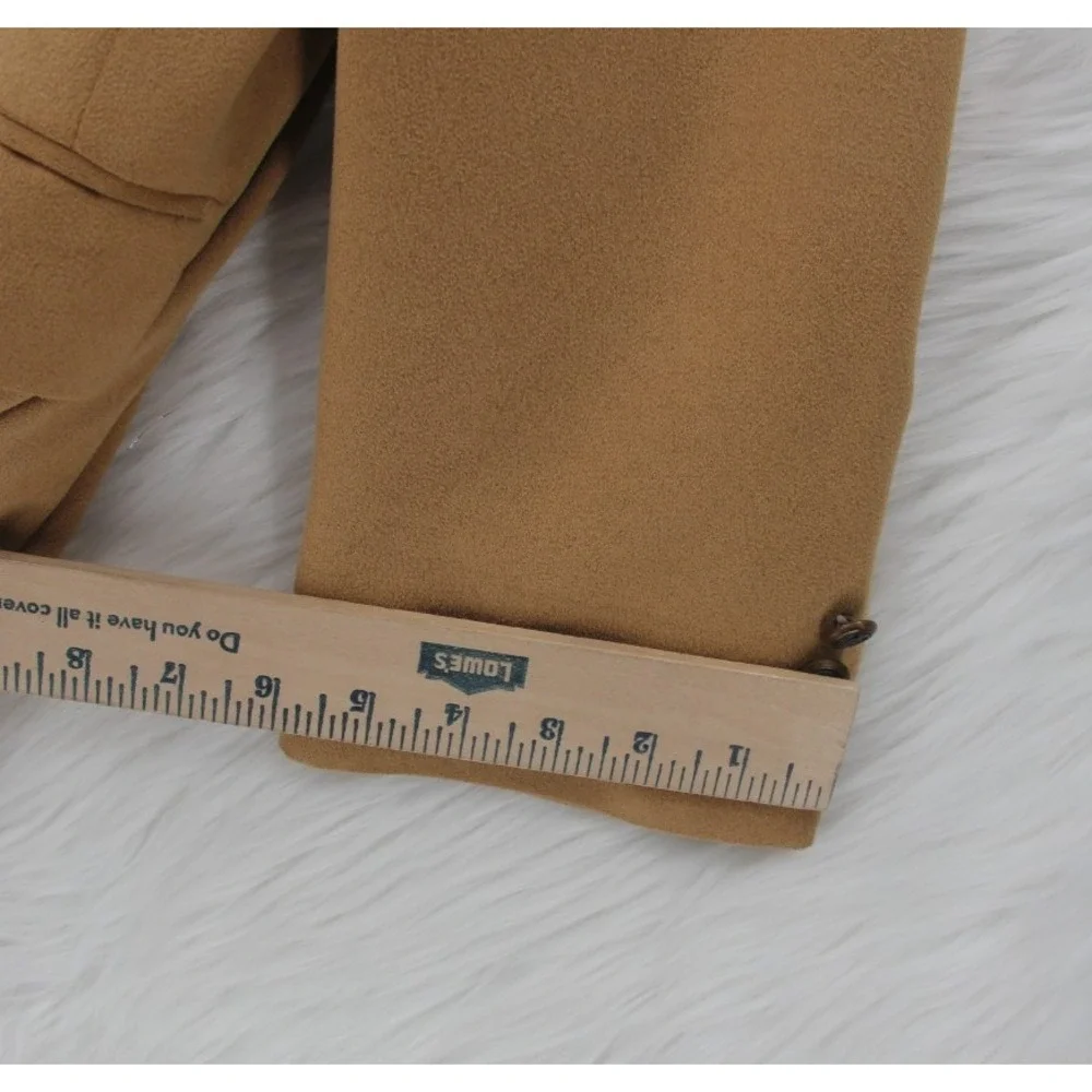Chaps Ralph Lauren Tan Microfiber 3 Button Blazer Jacket 41R Preppy Old Money